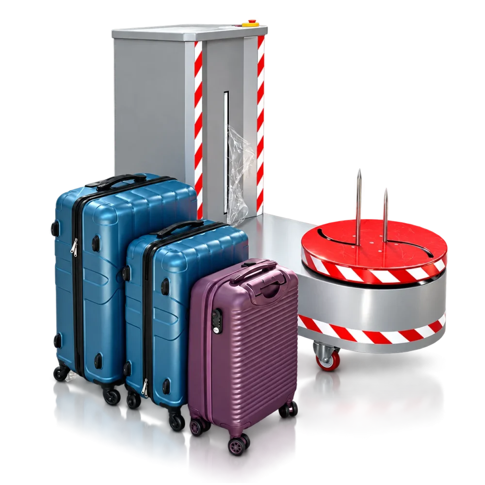 Suitcase & Luggage Stretch Wrapping Machine – Hürteknik Makina